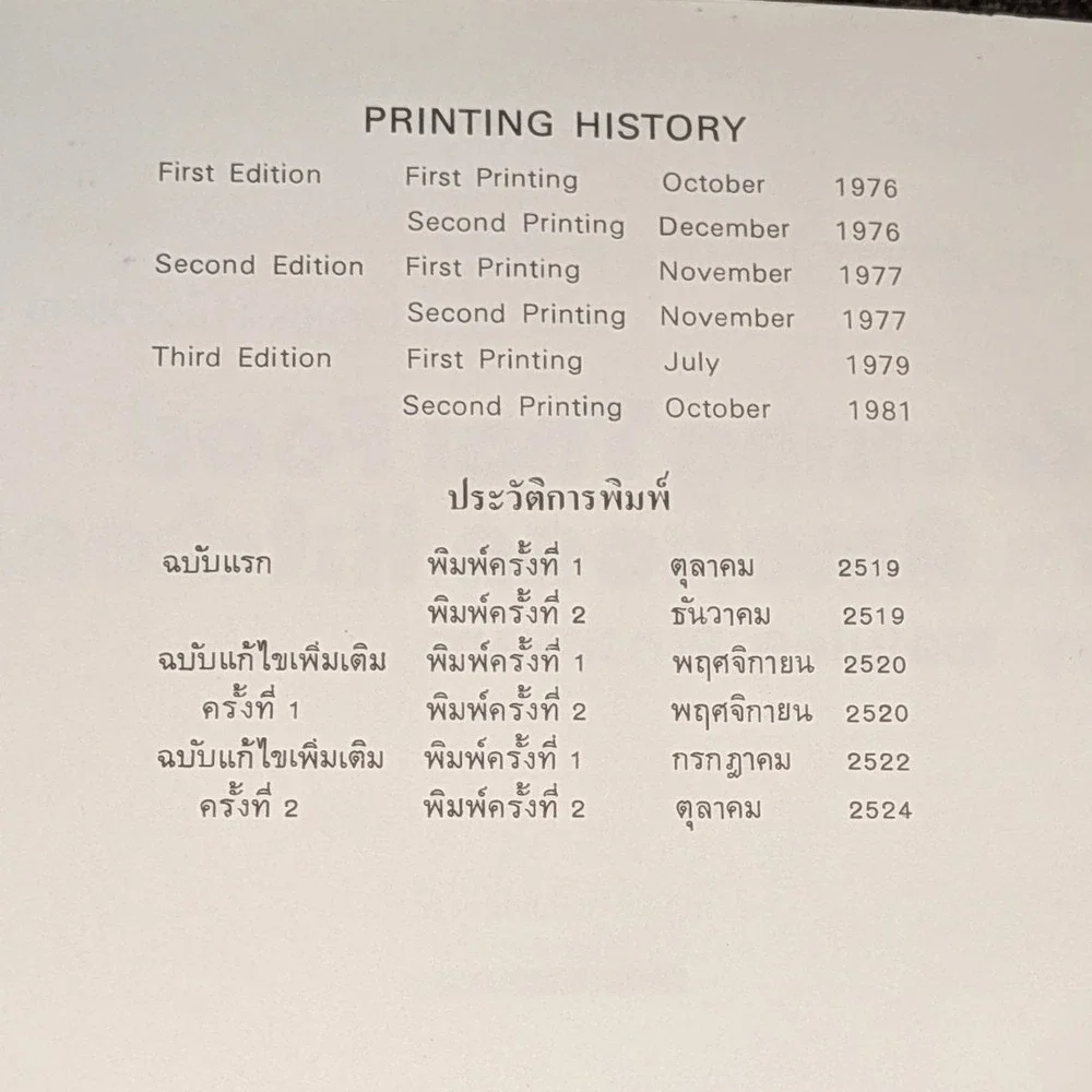 Cooking Thai Food in American Kitchens Malulee Pinsuvana 3rd Ed 1981 Cookbook